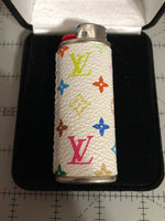 Custom LV White Multicolore (Small LV) Lighter Case