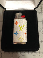 Custom LV White Multicolore (Small LV) Mini Lighter Case