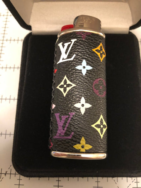 Custom LV Silver Monogram Lighter Case – Corn Blakes