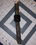 Custom LV Monogram Watch Band (Brown back)