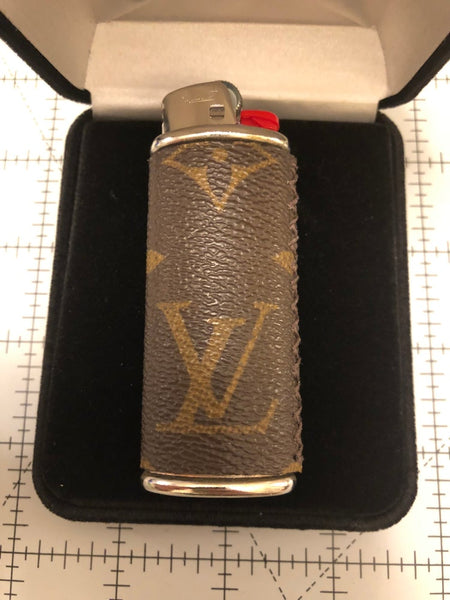 Designer Lighter Case - LV Monogram Brown