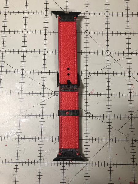 Custom LV Monogram Watch Band (Red back) – Corn Blakes