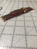 Custom LV Monogram Watch Band (Red back)