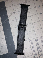 Custom LV Eclipse Monogram Watch Band (Black edges)