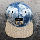 Custom Python M&N New Orleans Saints (Acid Wash Denim)