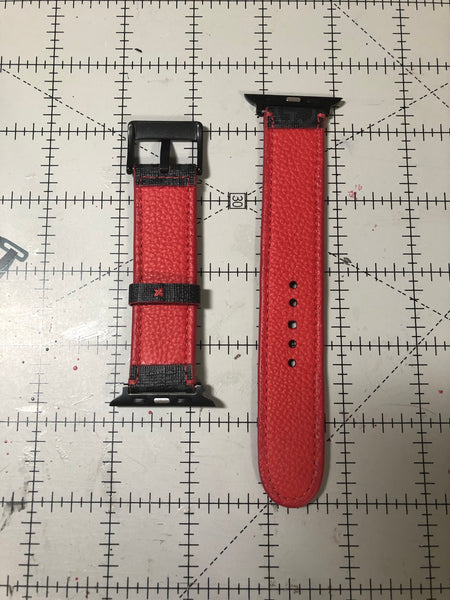 Custom LV Monogram Watch Band (Red back) – Corn Blakes