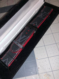 Custom LV Eclipse Monogram Watch Band (Red edges)